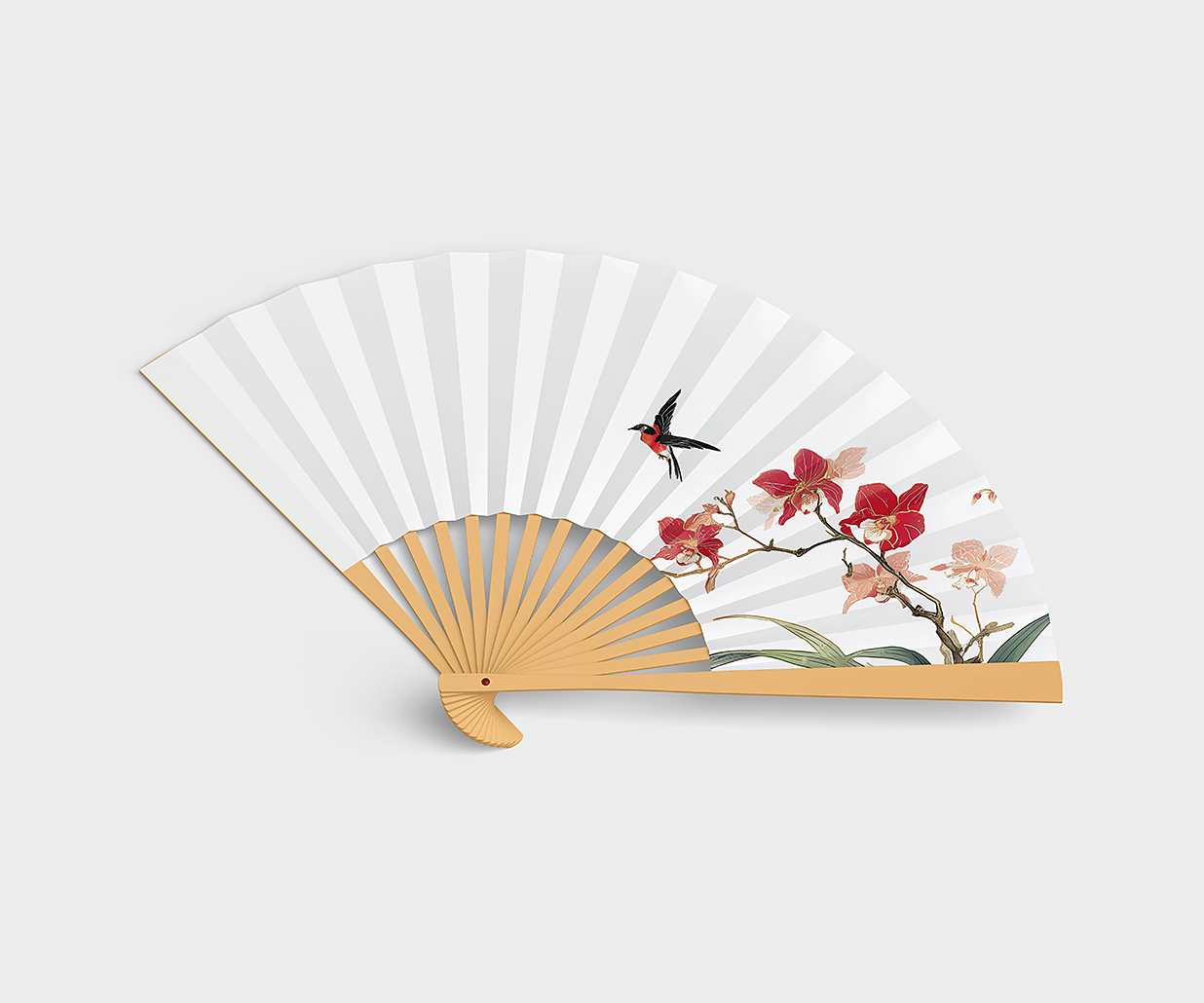 简约风扇子折扇样机mockup2组插图