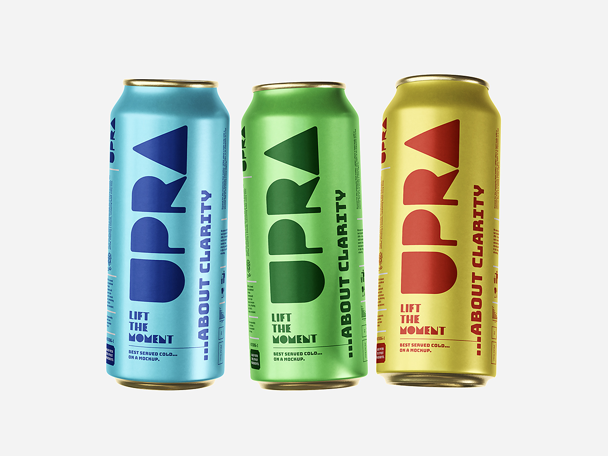 易拉罐饮料罐啤酒罐苏打水罐包装样机mockup3组插图