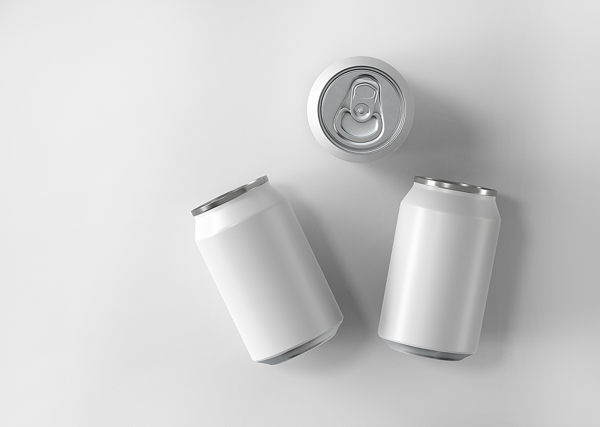 易拉罐饮料罐啤酒罐苏打水罐包装样机mockup插图1