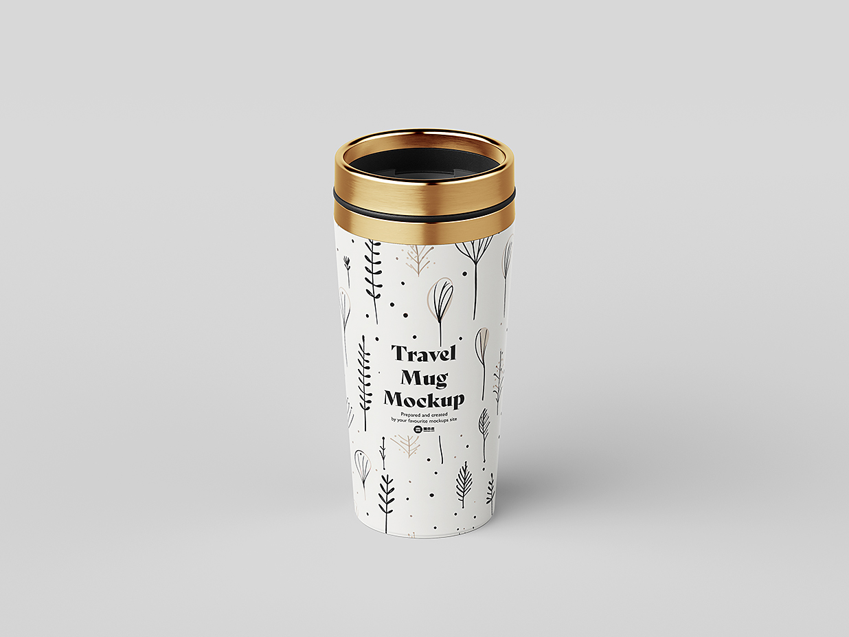 旅行马克杯水杯样机mockup5组插图1