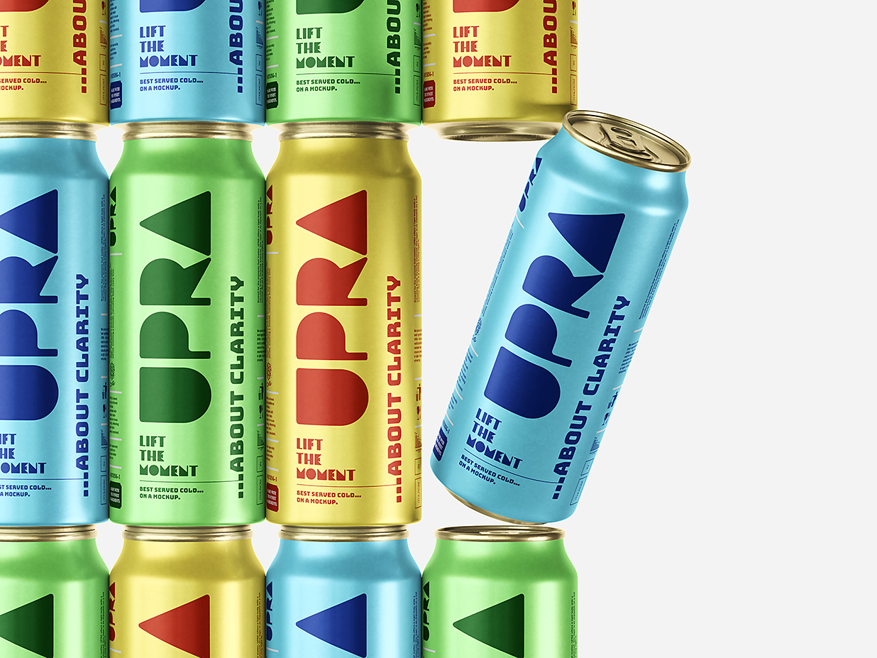 易拉罐饮料罐啤酒罐苏打水罐包装样机mockup3组插图1