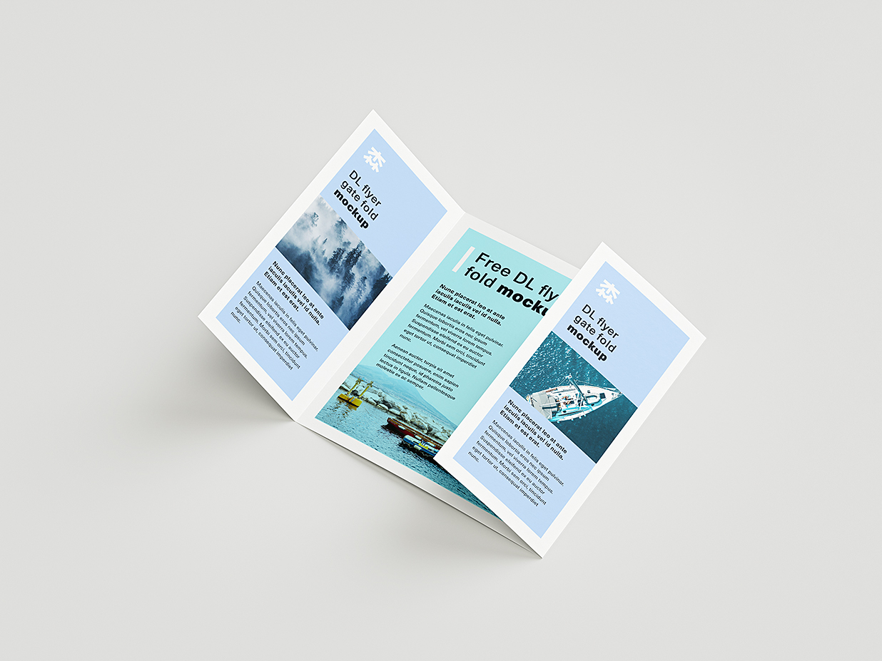 折页三折页样机mockup6组插图1