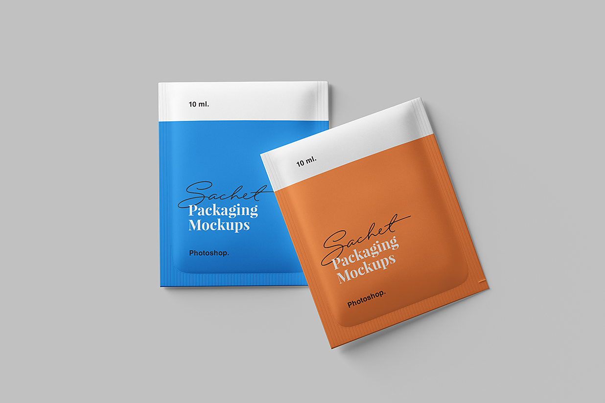 食品调料包小袋包装袋样机mockup5组插图2