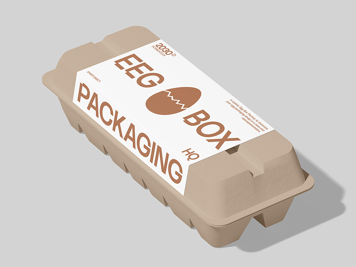 环保纸浆鸡蛋盒包装样机mockup3组插图2