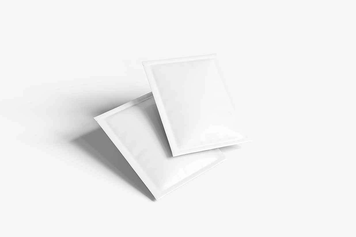 食品袋化妆品袋面膜袋包装样机mockup5组插图2