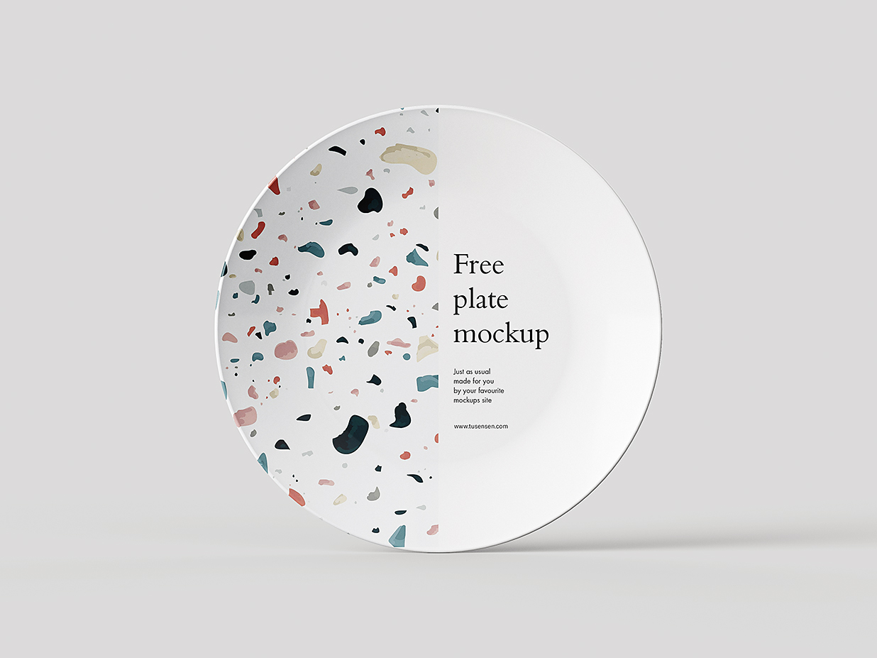 高质感盘子餐盘样机mockup4组插图2