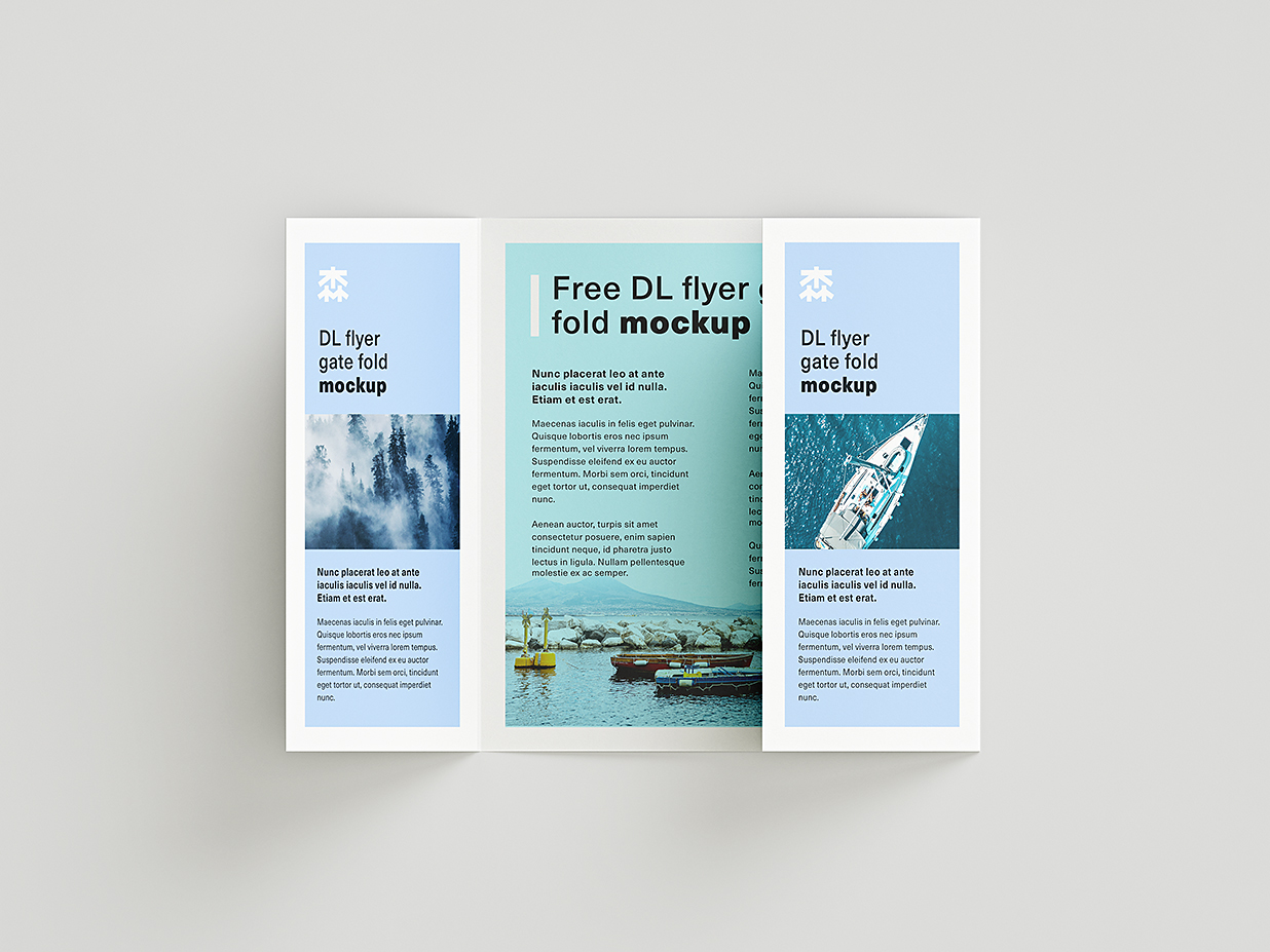 折页三折页样机mockup6组插图2