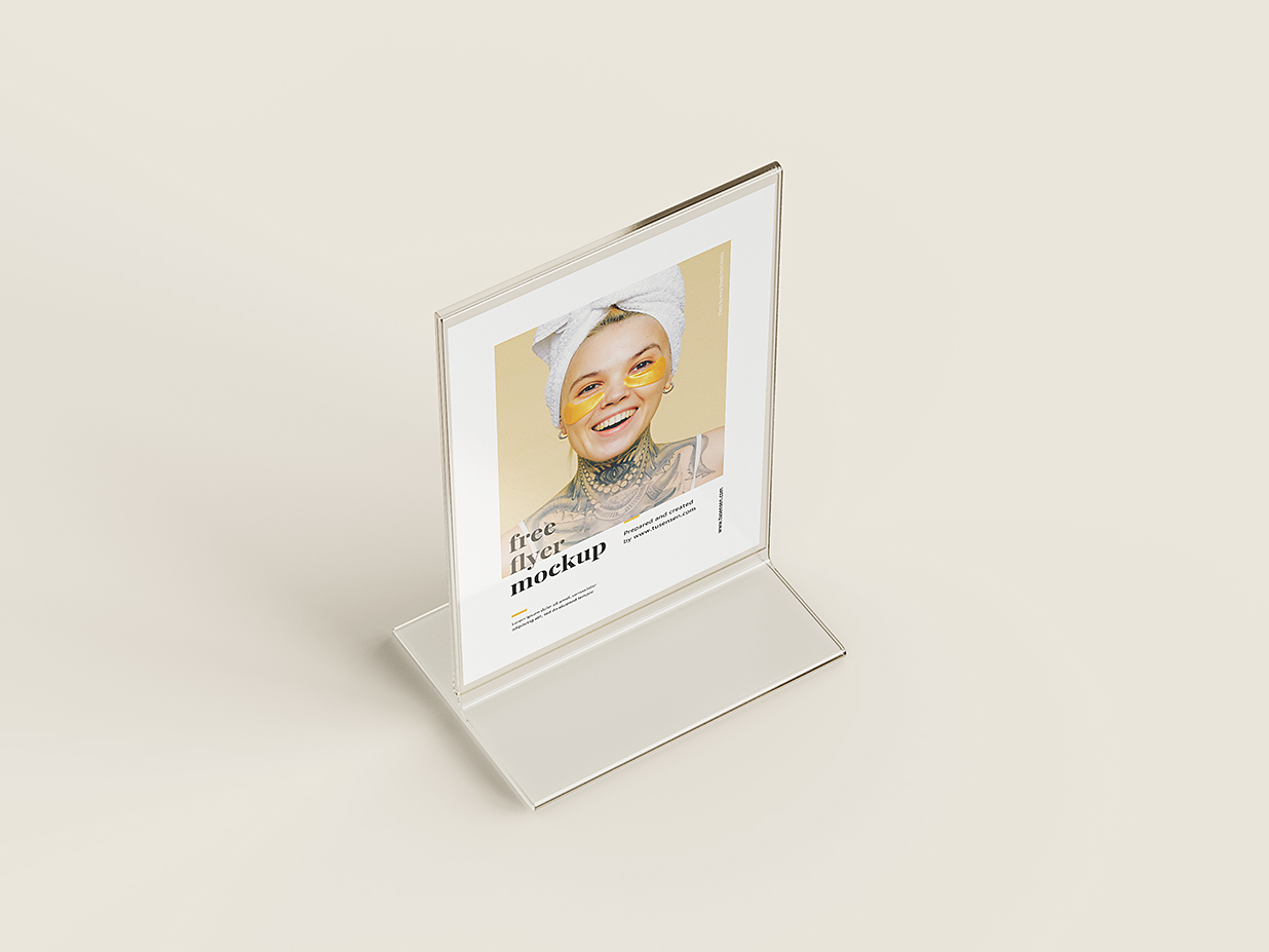 透明桌牌台卡样机mockup3组插图2
