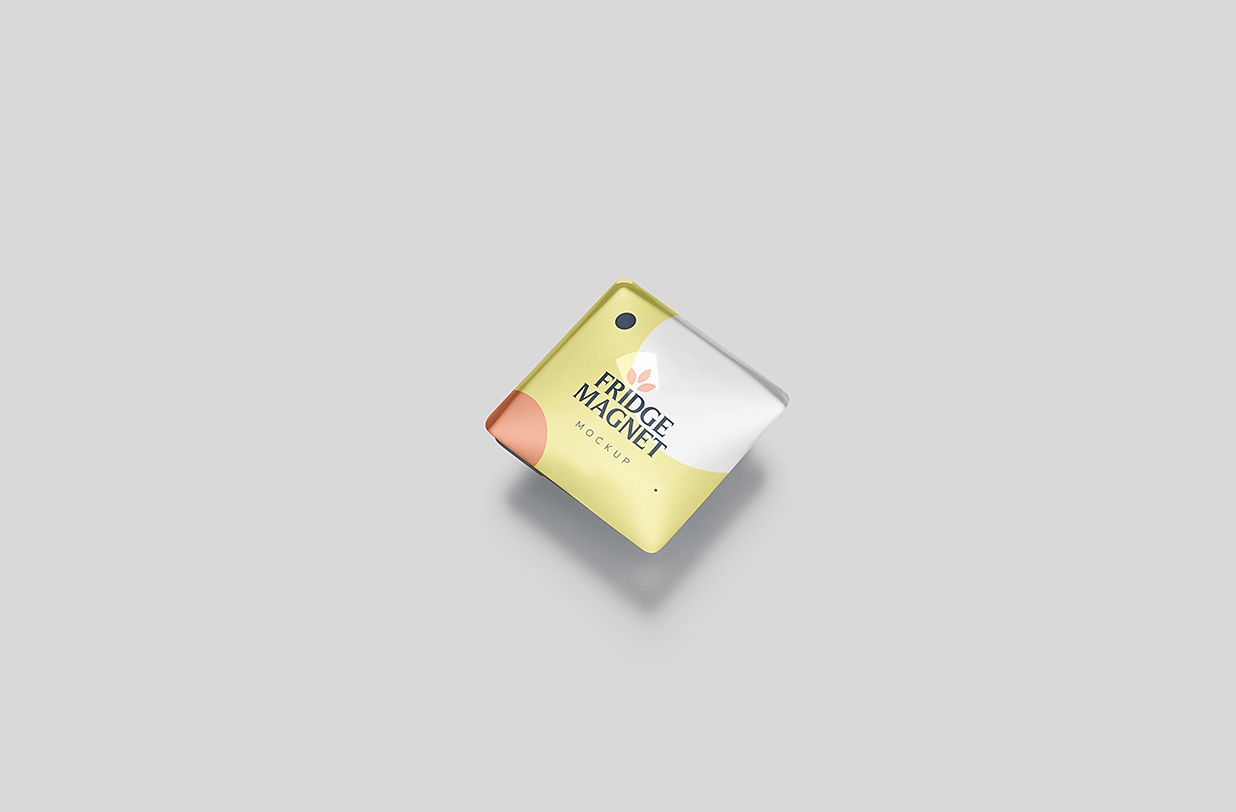 方形磁吸冰箱贴样机mockup4组插图3