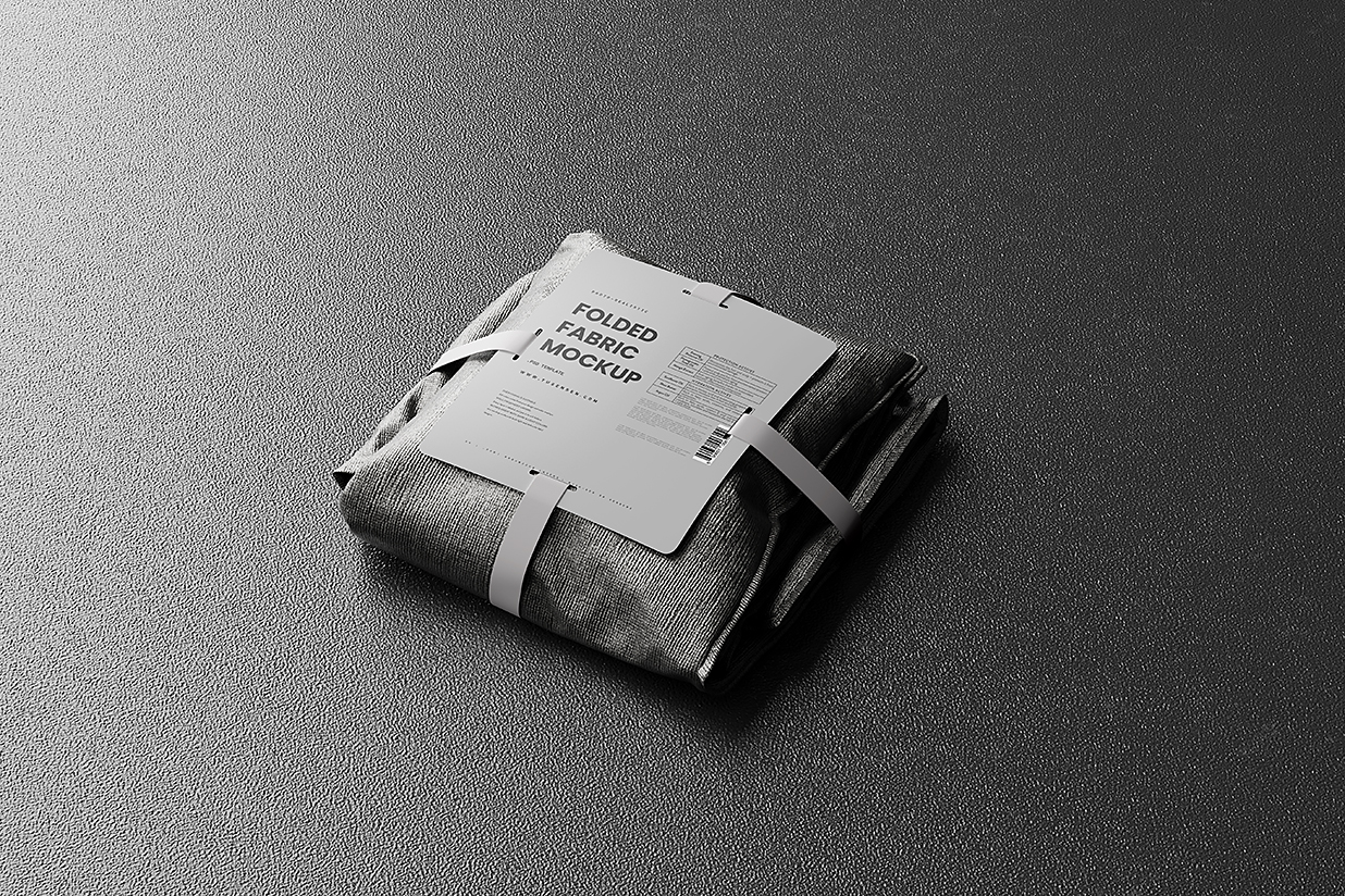 折叠布床单毛毯样机mockup5组插图3