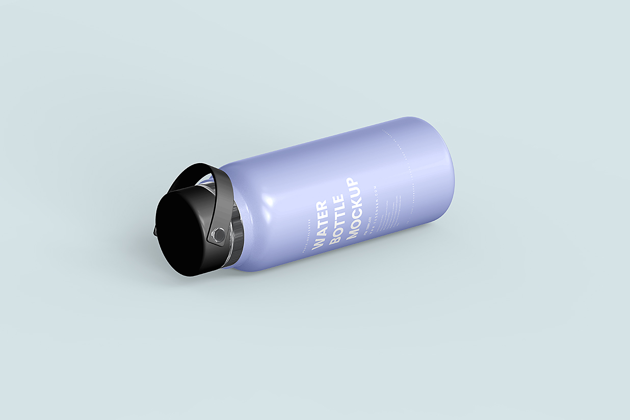 铝制运动水瓶保温杯水杯样机mockup5组插图3