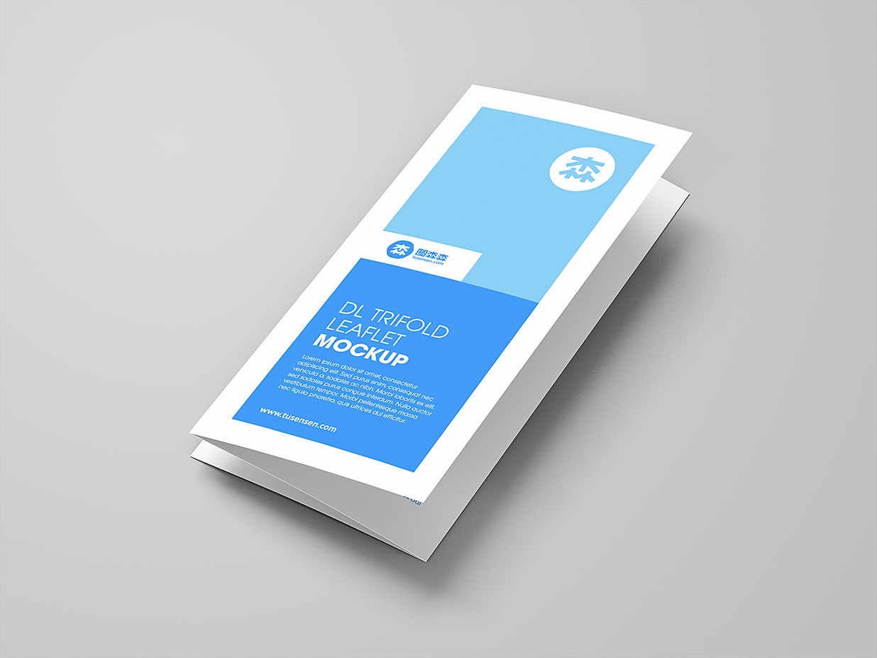 高质感竖版折页三折页样机mockup10组插图4