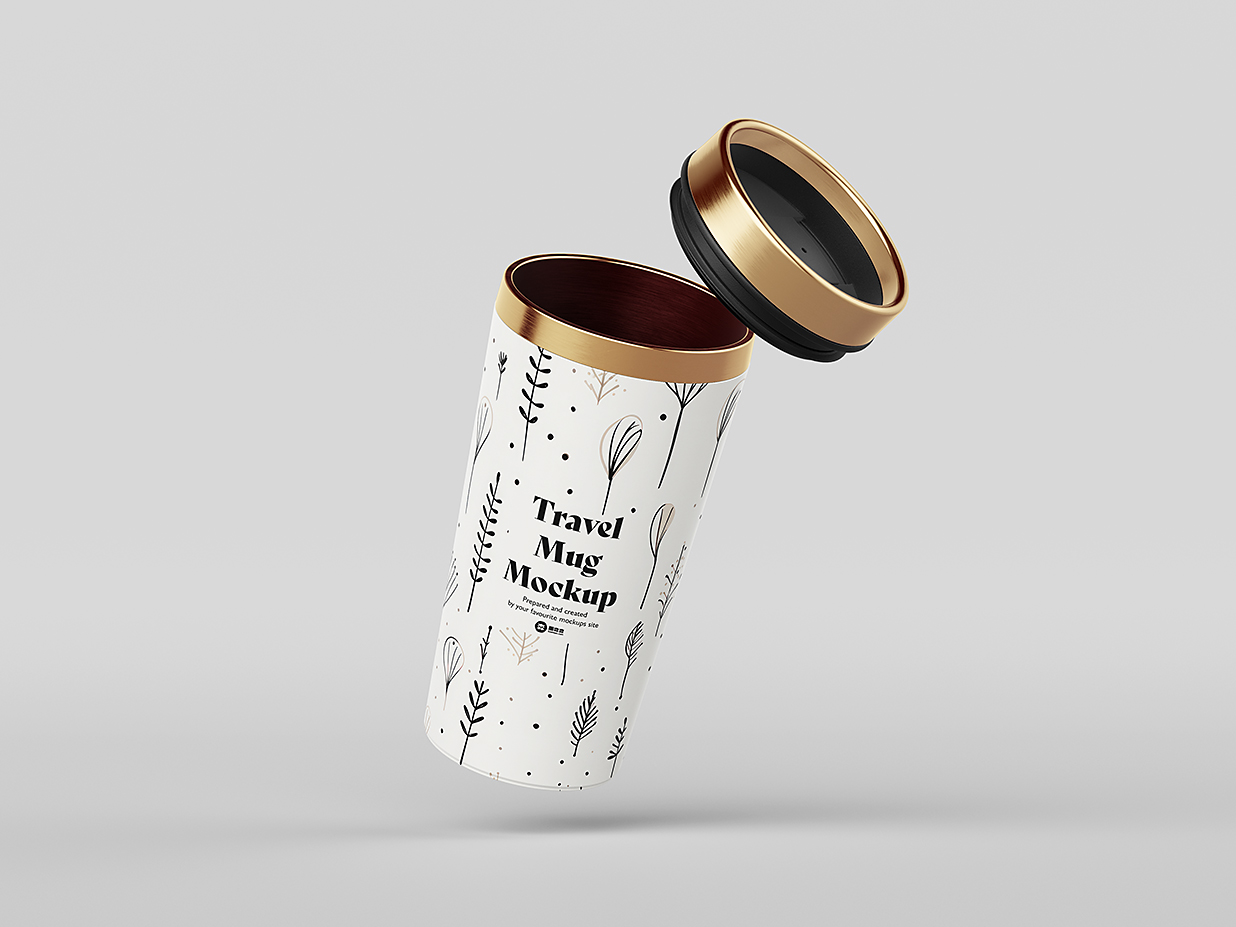 旅行马克杯水杯样机mockup5组插图4