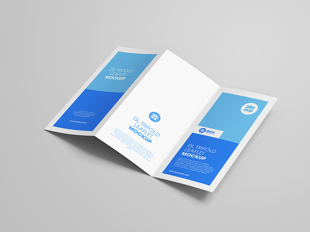 高质感竖版折页三折页样机mockup10组插图8