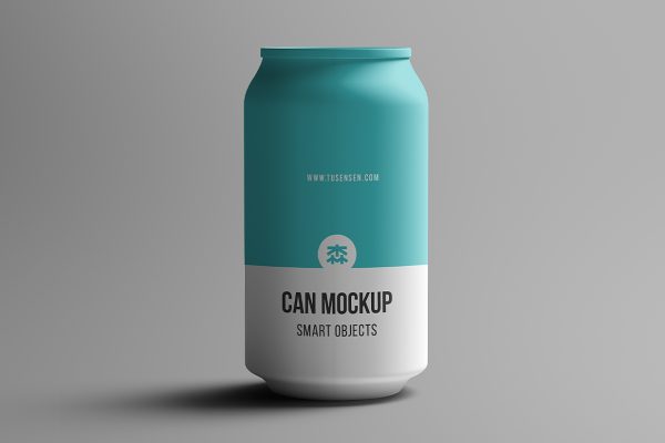 易拉罐饮料罐啤酒罐苏打水罐包装样机mockup