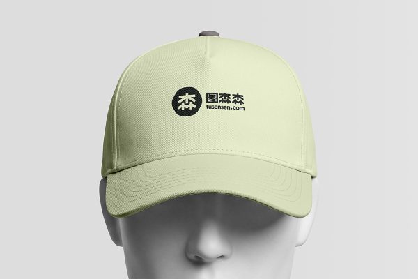 假人上的棒球帽样机mockup