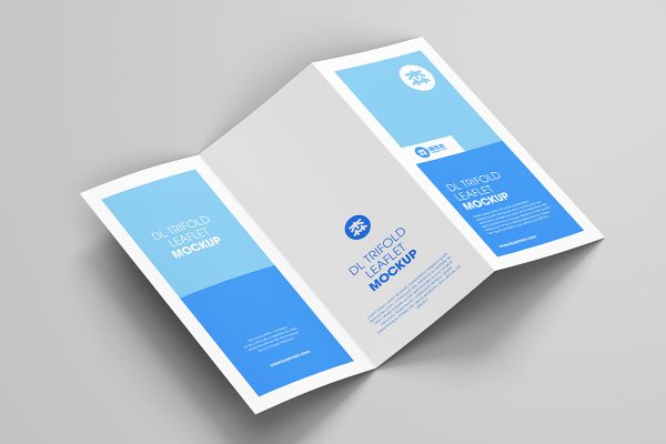 高质感竖版折页三折页样机mockup10组
