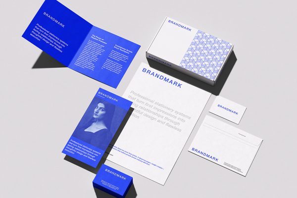 高质感企业商务办公用品文创VI样机mockup5组