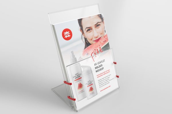 透明桌牌台卡样机mockup3组