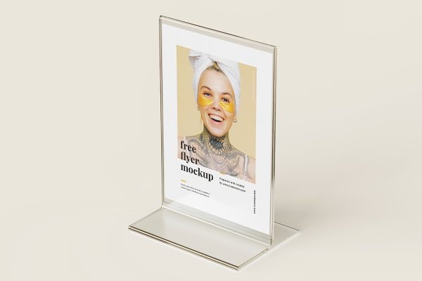 透明桌牌台卡样机mockup3组