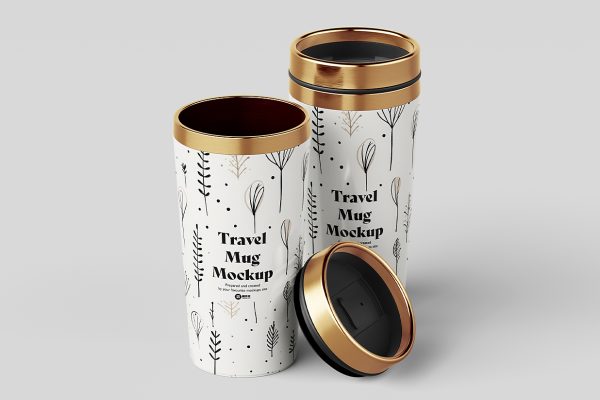 旅行马克杯水杯样机mockup5组