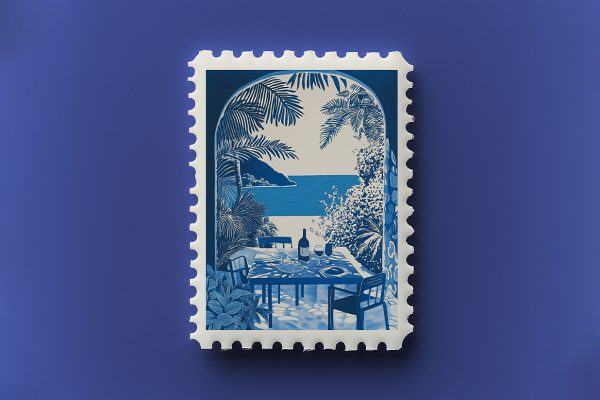 邮票样机mockup