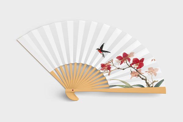简约风扇子折扇样机mockup2组