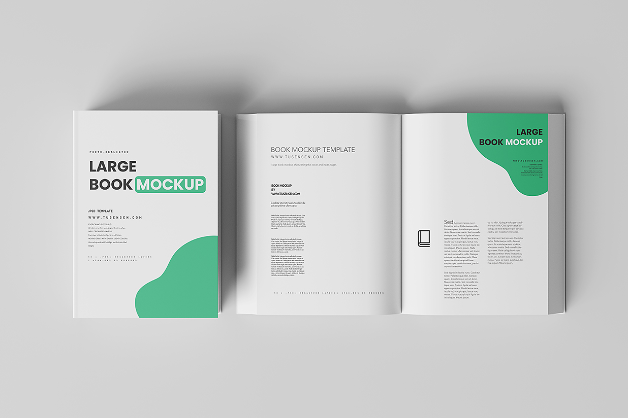 厚重的精装书籍样机mockup15组插图