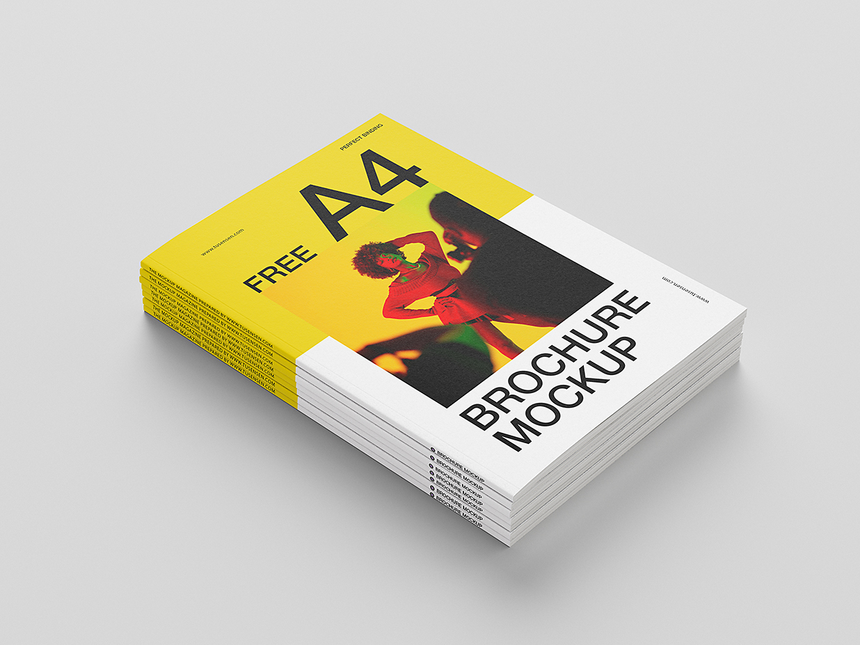 精致的杂志画册样机 mockup5组插图
