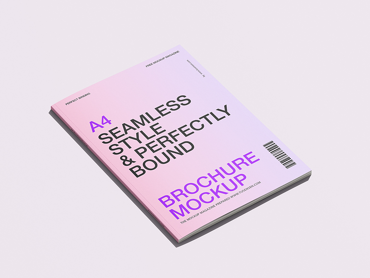 简洁的杂志画册样机 mockup6组插图
