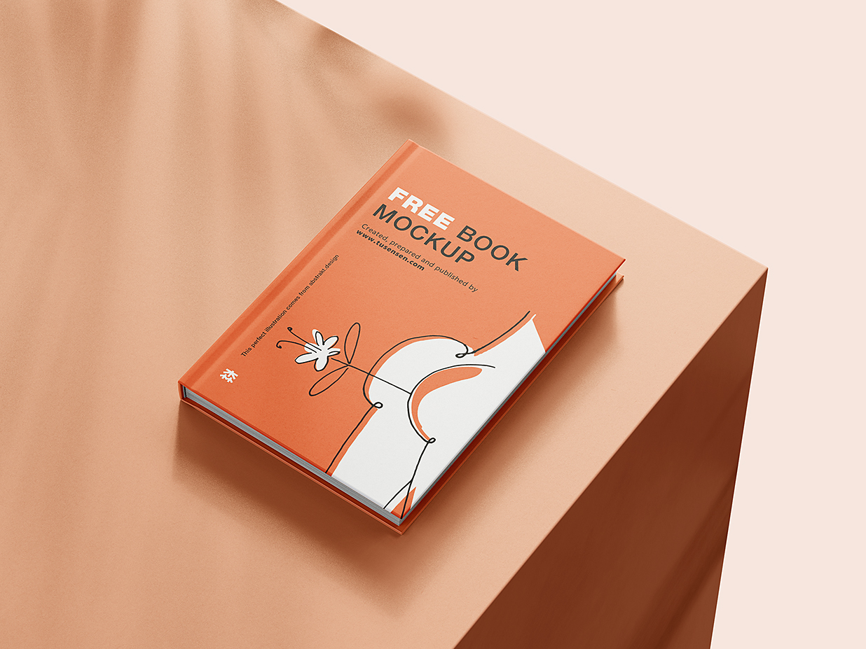 带场景的精装书籍样机mockup8组插图