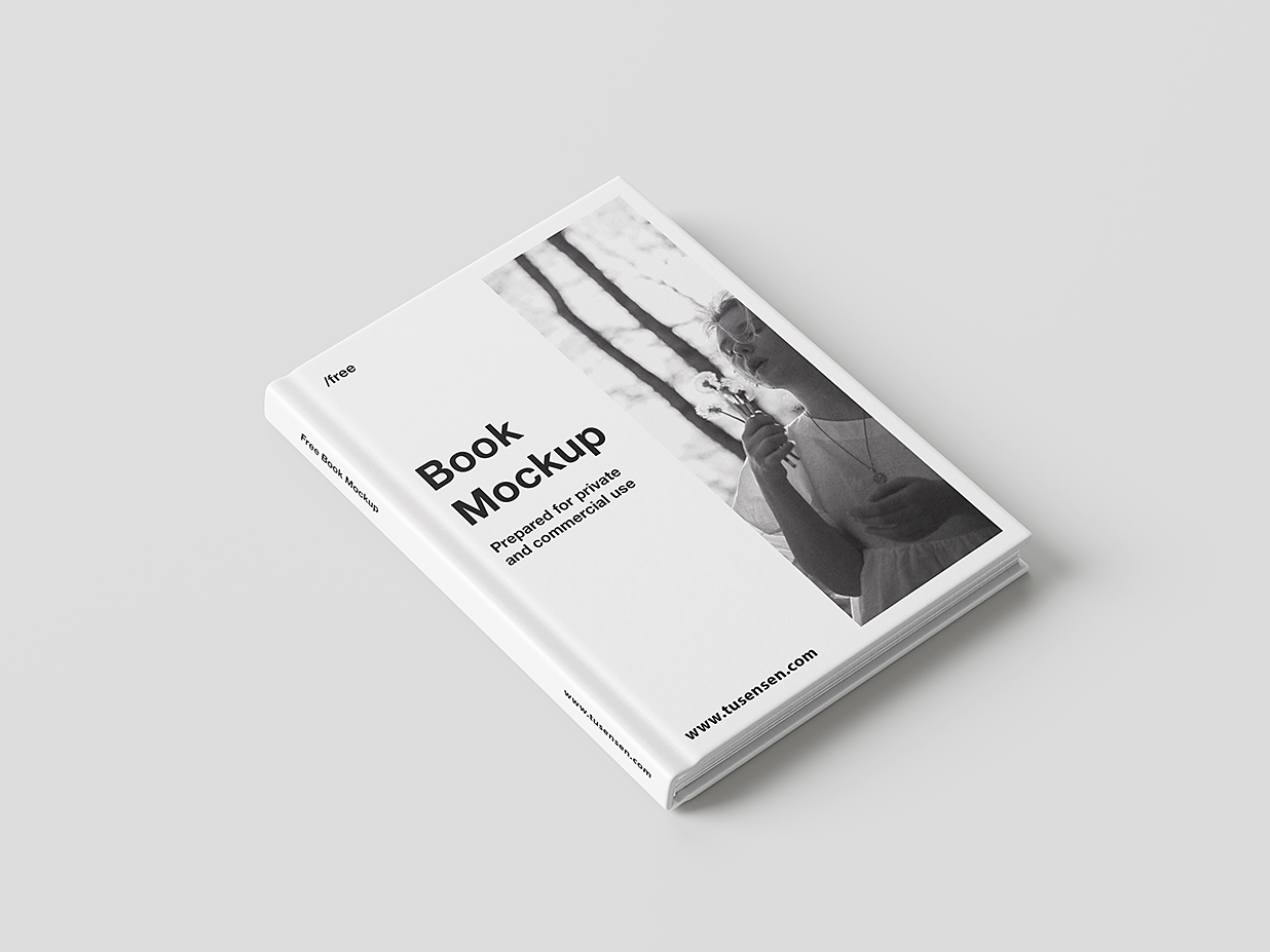 优雅的精装书籍样机mockup6组插图