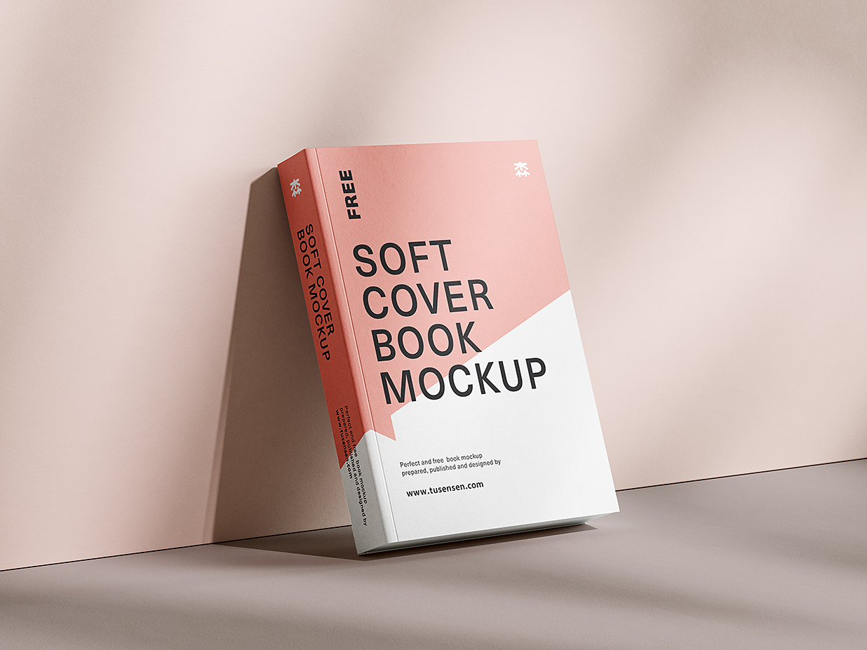 靠在墙上的软装平装厚重书籍样机mockup5组插图