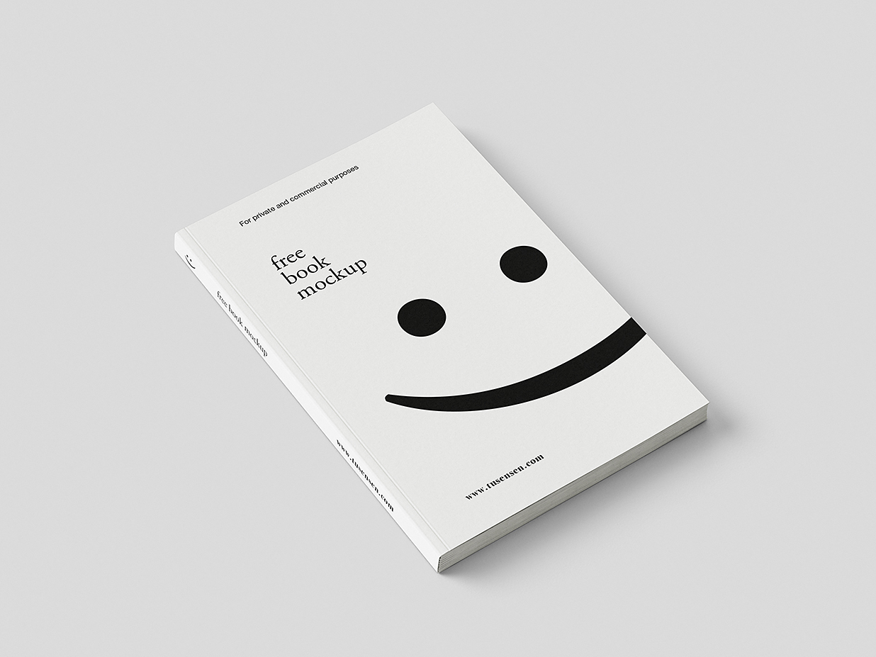 极简的软装平装书籍样机mockup7组插图