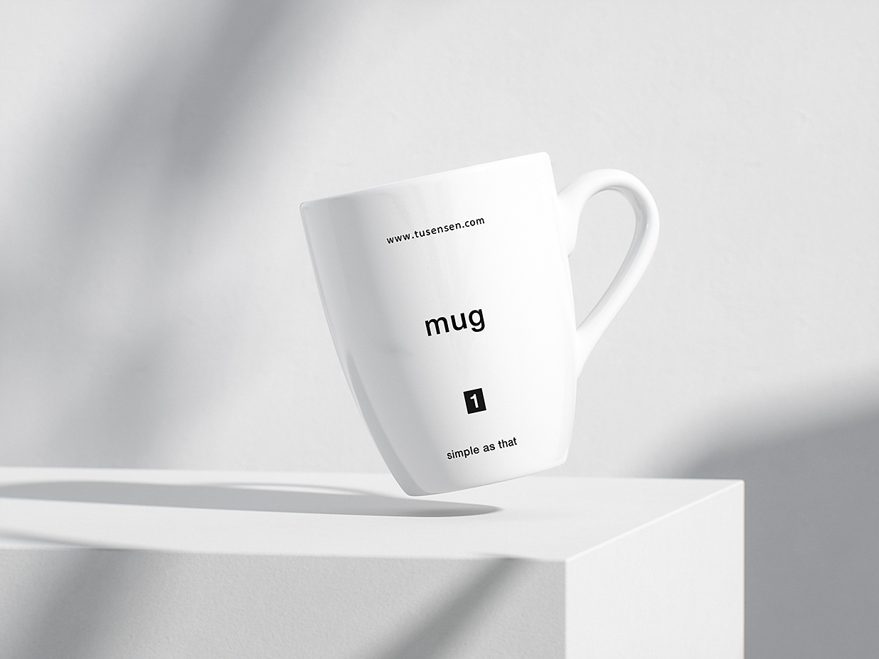 简约马克杯咖啡杯样机mockup3组插图