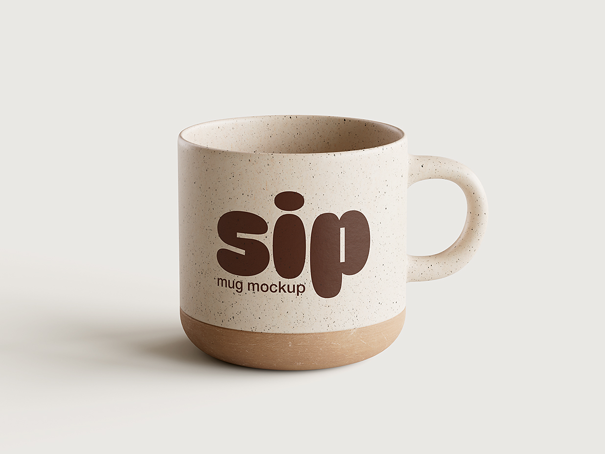 黏土马克杯咖啡杯样机mockup4组插图