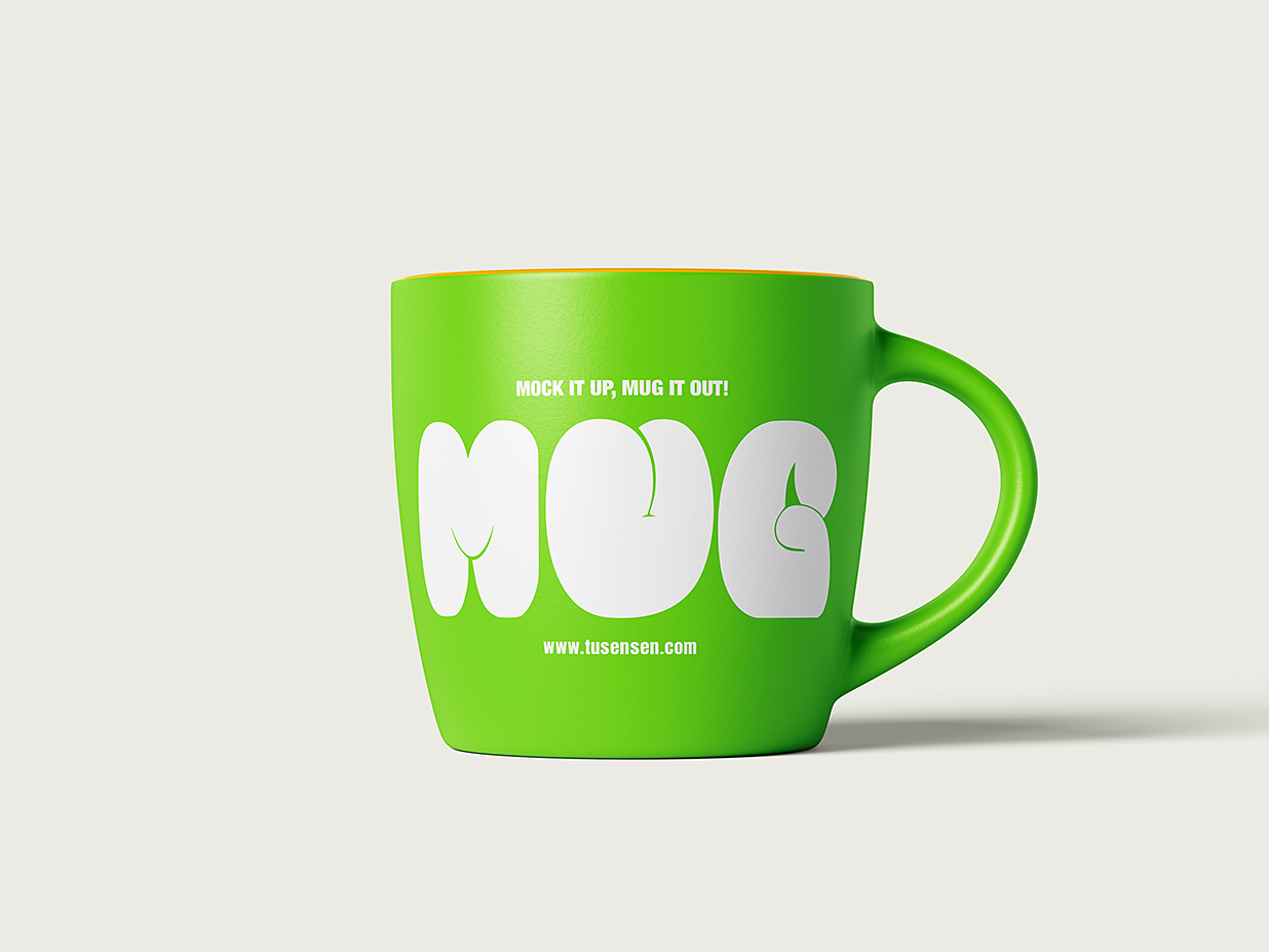 马克杯哑光陶瓷杯咖啡杯样机mockup5组插图