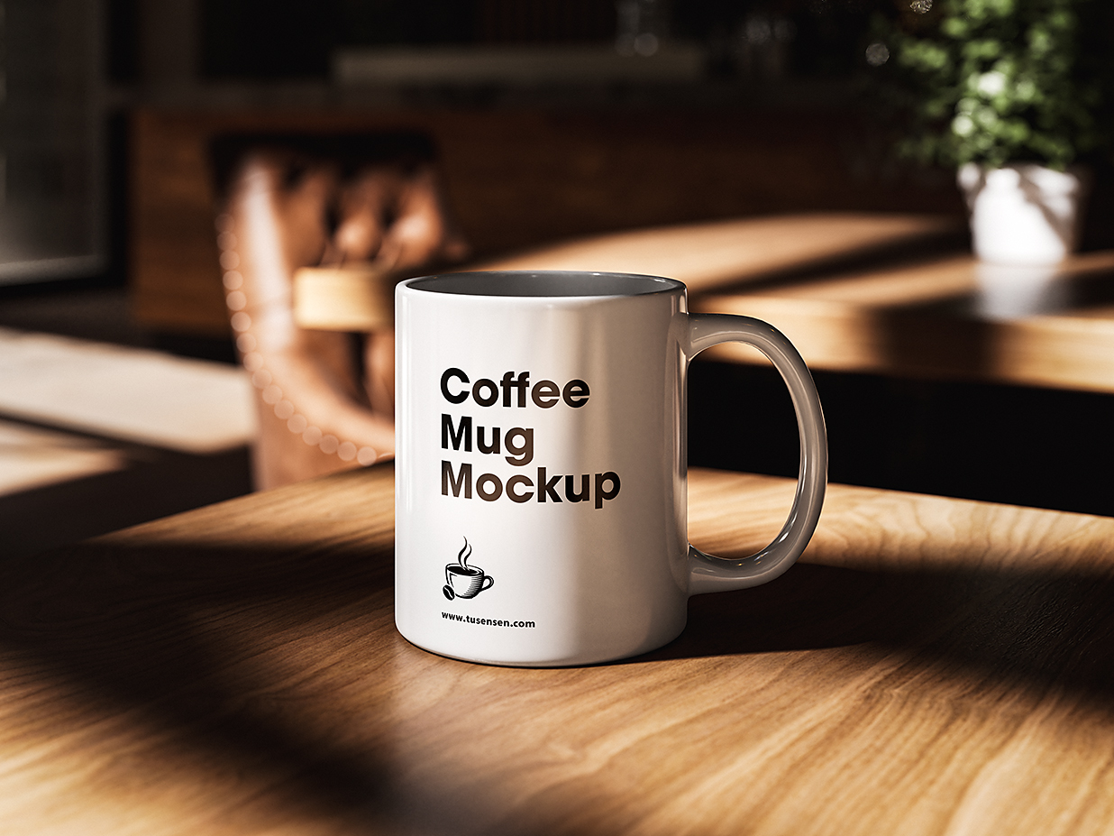 带场景的马克杯咖啡杯样机mockup5组插图
