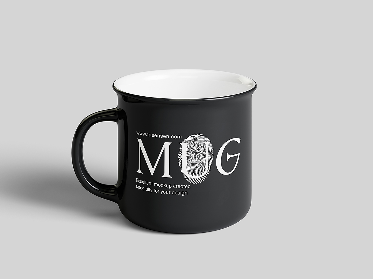 精致的马克杯咖啡杯样机mockup5组插图
