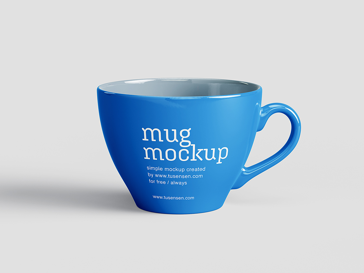 优雅的马克杯咖啡杯样机mockup5组插图