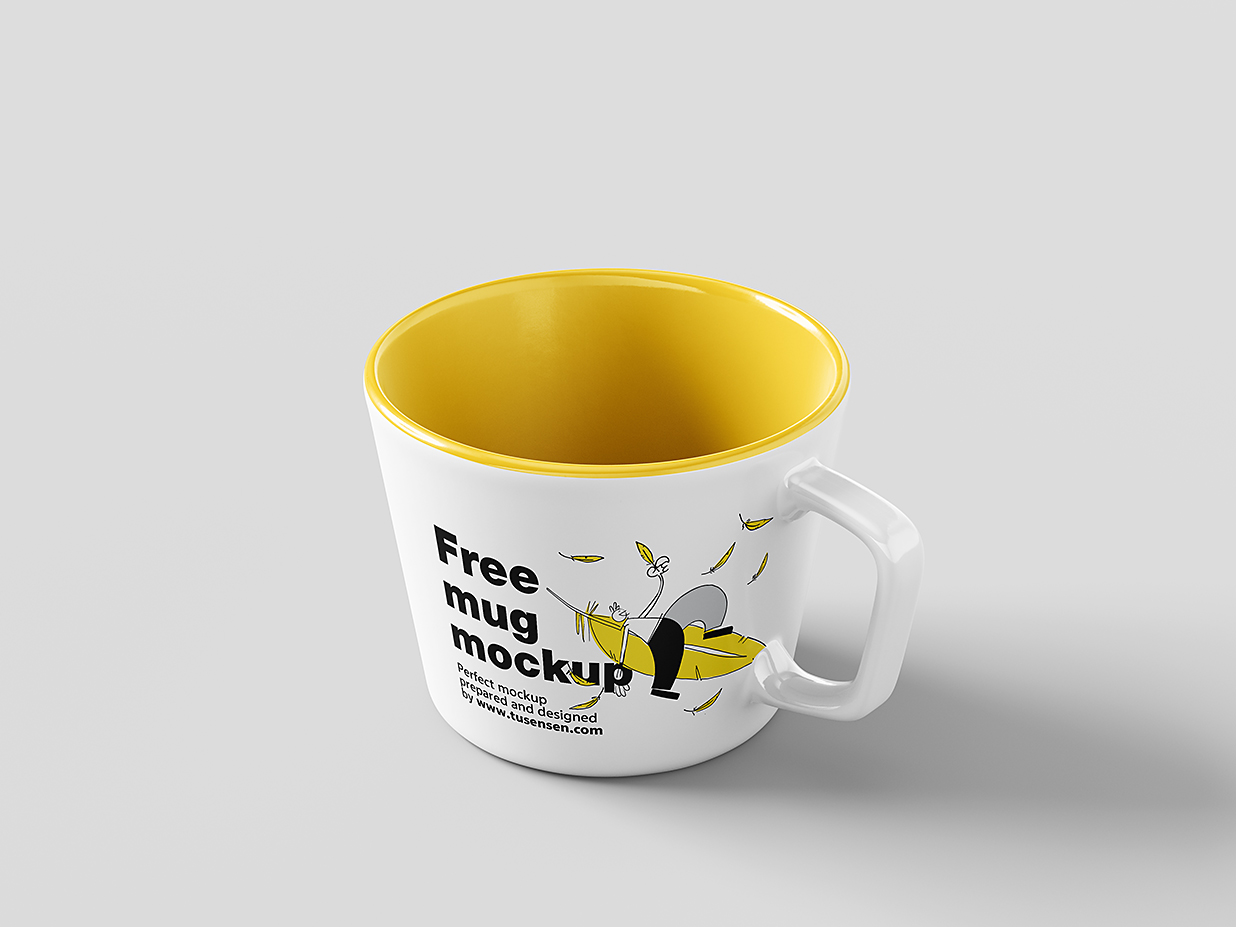 精致的马克杯咖啡杯样机mockup5组插图