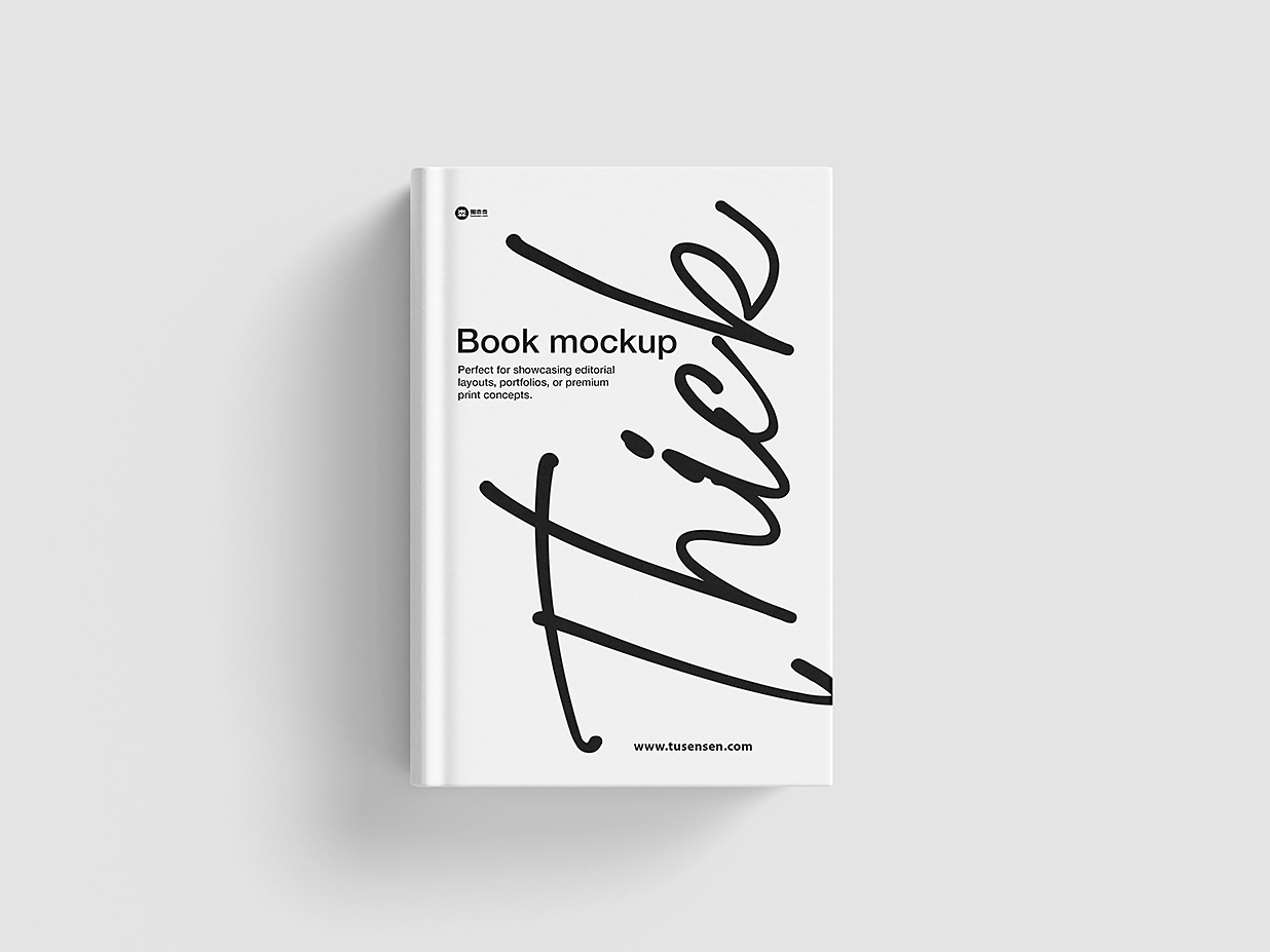 厚重简约的精装书籍样机mockup7组插图1