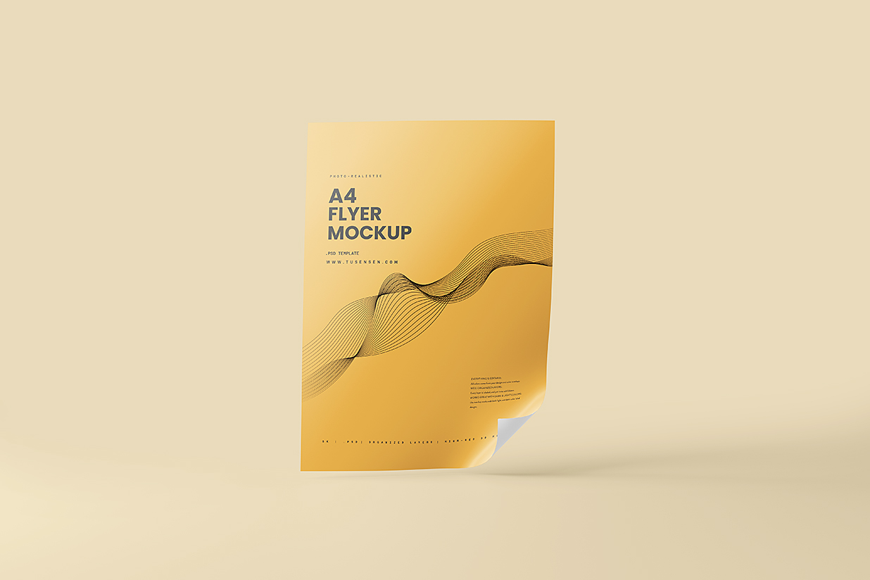 精致的单张宣传单样机mockup10组插图1