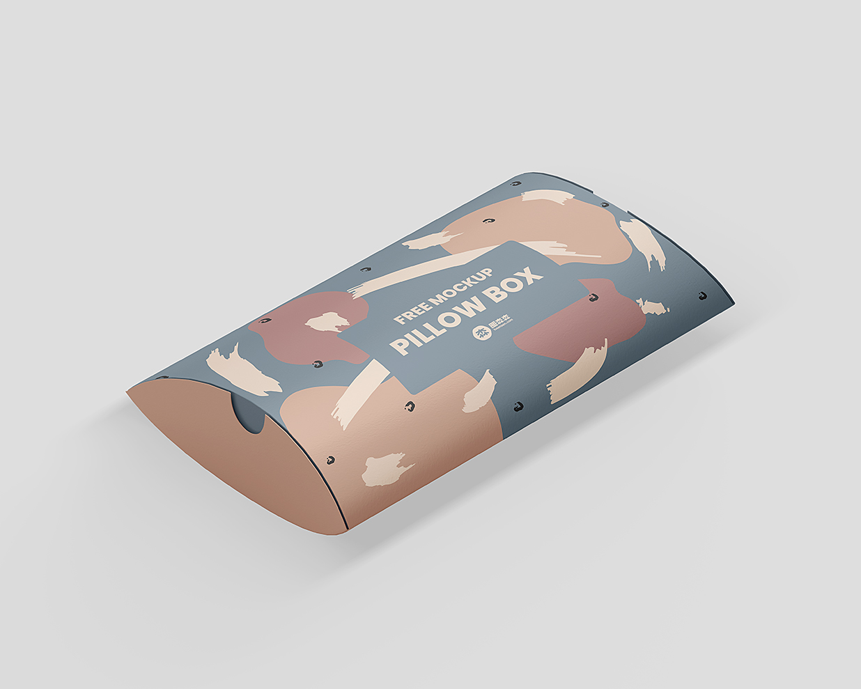 精致的枕头盒包装盒纸盒样机mockup3组插图1