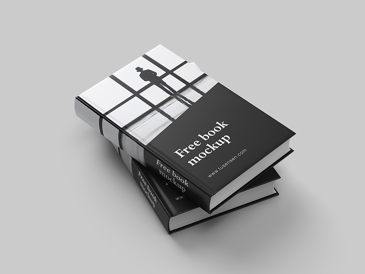 高质感精装书籍样机mockup6组插图1