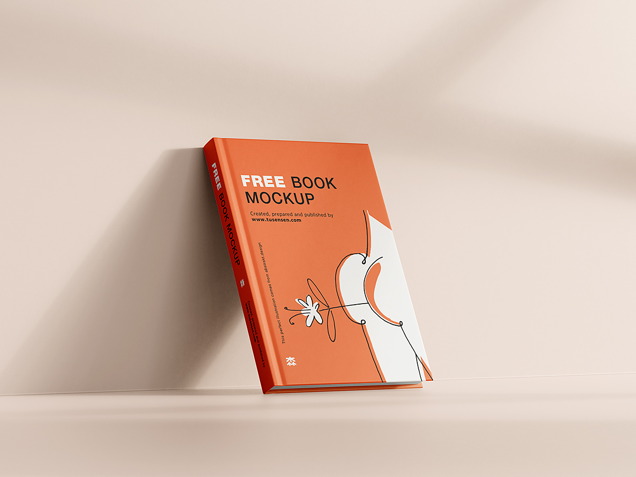 带场景的精装书籍样机mockup8组插图1