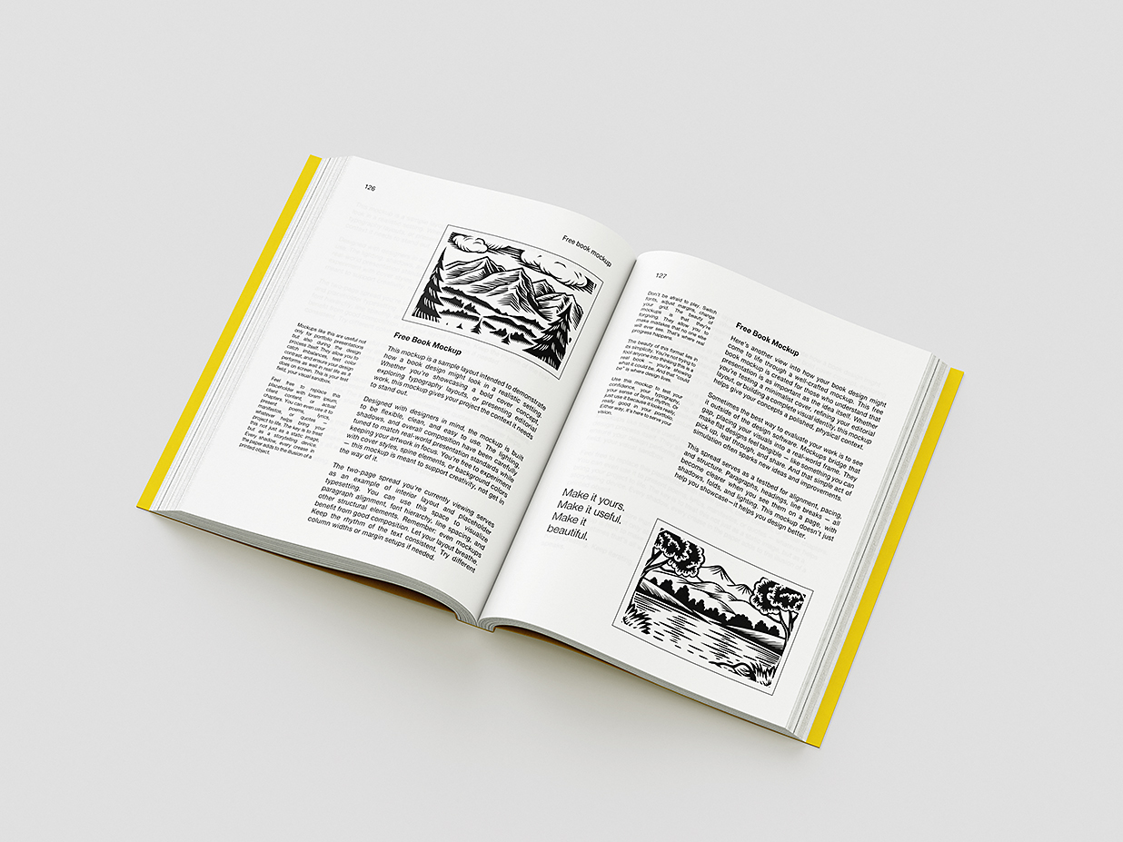 高质感软装平装书籍样机mockup7组插图1