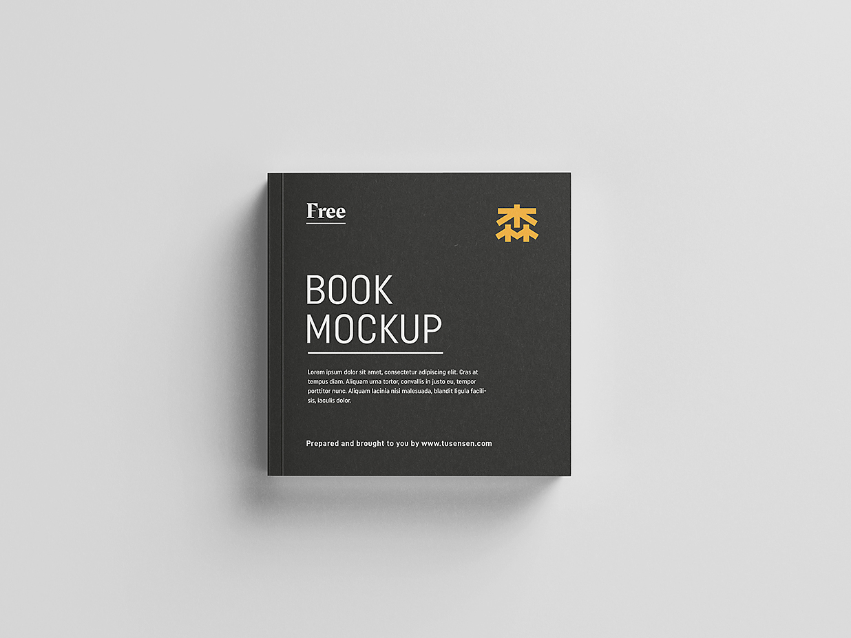方形软装平装书籍样机mockup8组插图1