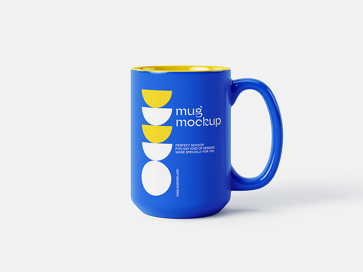 大号马克杯咖啡杯样机mockup4组插图1