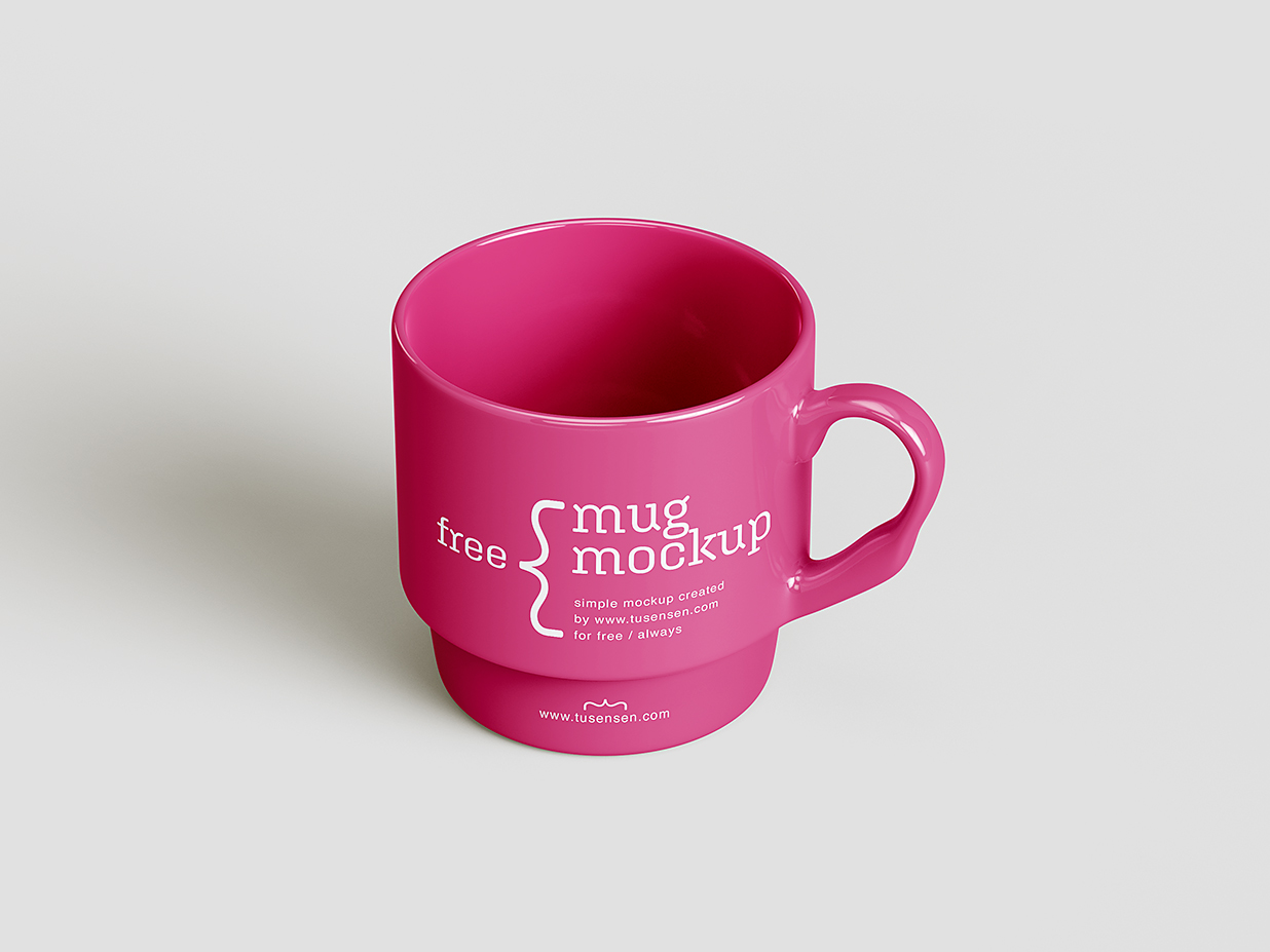 精致的马克杯陶瓷杯咖啡杯样机mockup4组插图1